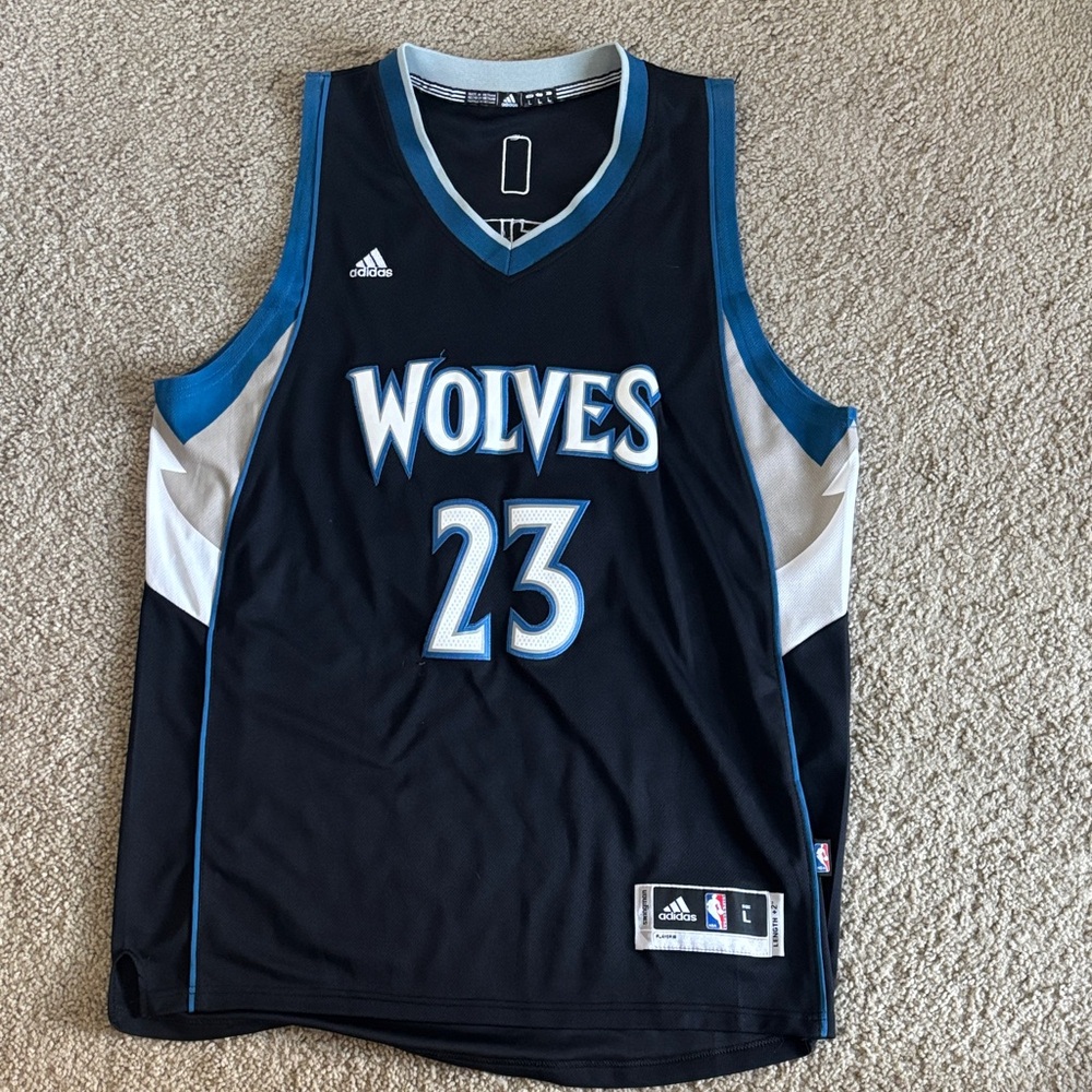 Jimmy Butler Timberwolves Black and Blue NBA Jersey